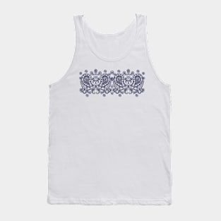 Paisley Blue Tank Top